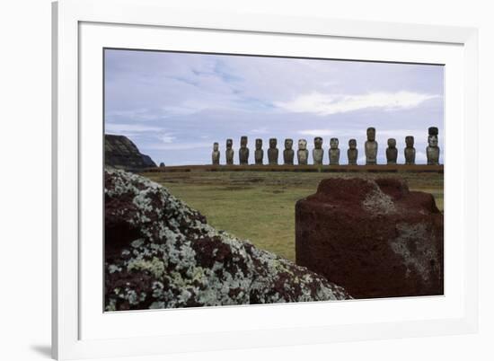 Moai-null-Framed Giclee Print