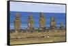 Moai-null-Framed Stretched Canvas