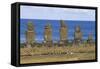 Moai-null-Framed Stretched Canvas