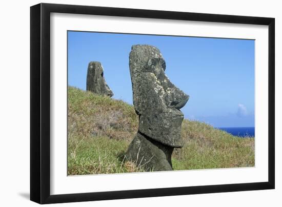 Moai-null-Framed Giclee Print