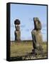 Moai-null-Framed Stretched Canvas