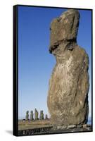 Moai-null-Framed Stretched Canvas