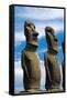 Moai-null-Framed Stretched Canvas