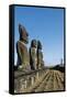 Moai-null-Framed Stretched Canvas