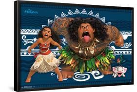 Moana- Game Face-null-Framed Poster