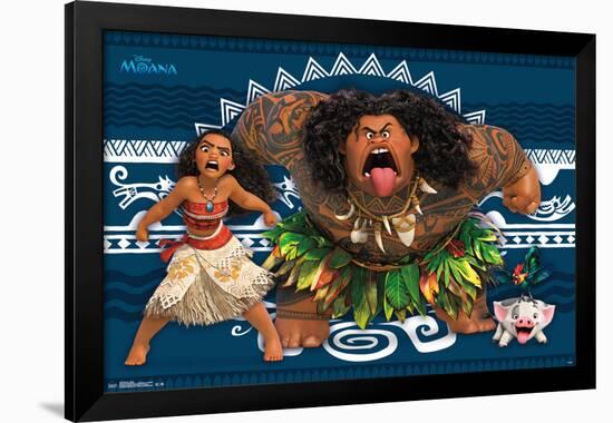 Moana- Game Face-null-Framed Poster