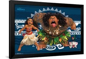 Moana- Game Face-null-Framed Poster