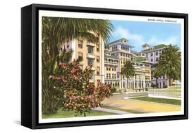 Moana Hotel, Honolulu, Hawaii-null-Framed Stretched Canvas