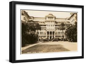 Moana Hotel, Waikiki, Hawaii-null-Framed Art Print