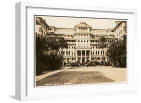 Moana Hotel, Waikiki, Hawaii-null-Framed Art Print