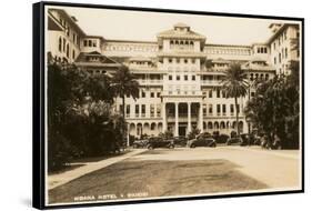 Moana Hotel, Waikiki, Hawaii-null-Framed Stretched Canvas