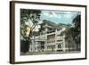 Moana Hotel, Waikiki, Hawaii-null-Framed Art Print