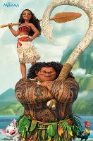 MOANA - POSE-null-Lamina Framed Poster