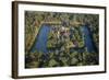 Moat and Bakong Temple Ruins in the Roluos Temple Group, Near Siem Reap-David Wall-Framed Photographic Print