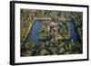 Moat and Bakong Temple Ruins in the Roluos Temple Group, Near Siem Reap-David Wall-Framed Photographic Print