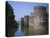Moat and Outer Curtain Wall at Beaumaris Castle-Nigel Blythe-Stretched Canvas
