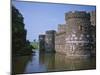 Moat and Outer Curtain Wall at Beaumaris Castle-Nigel Blythe-Mounted Photographic Print