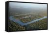 Moat around Angkor Wat, Siem Reap, Cambodia-David Wall-Framed Stretched Canvas