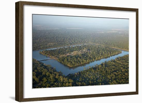 Moat around Angkor Wat, Siem Reap, Cambodia-David Wall-Framed Photographic Print