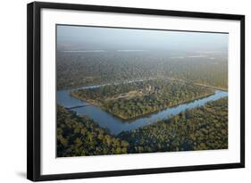 Moat around Angkor Wat, Siem Reap, Cambodia-David Wall-Framed Photographic Print