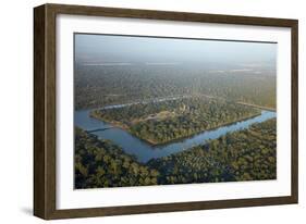 Moat around Angkor Wat, Siem Reap, Cambodia-David Wall-Framed Photographic Print