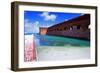 Moat of Fort Jefferson-George Oze-Framed Photographic Print