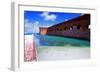 Moat of Fort Jefferson-George Oze-Framed Photographic Print