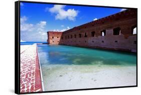 Moat of Fort Jefferson-George Oze-Framed Stretched Canvas