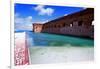 Moat of Fort Jefferson-George Oze-Framed Photographic Print