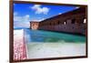 Moat of Fort Jefferson-George Oze-Framed Photographic Print