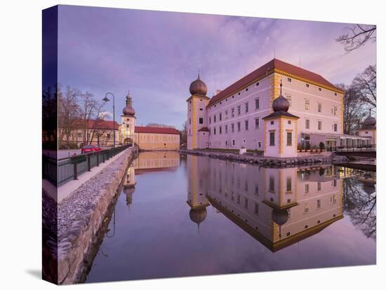 Moated Castle Kottingbrunn, Lower Austria, Austria-Rainer Mirau-Stretched Canvas