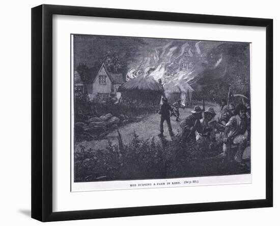 Mob Burning a Farm in Kent in 1830-Paul Hardy-Framed Giclee Print