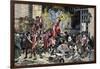 Mob Liberating Prisoners after Capturing the Bastille in the French Revolution-null-Framed Giclee Print