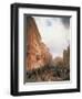 Mob Riot in Milan Against Carlo Alberto, 1848-null-Framed Giclee Print