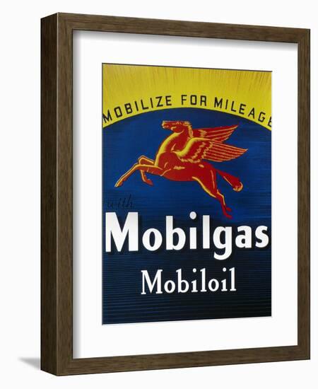 Mobil Advertisement, 1935-null-Framed Giclee Print