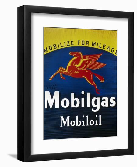 Mobil Advertisement, 1935-null-Framed Giclee Print