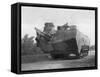 Mobile Artillery Piece, Moronvilliers, France, First World War, 5 May 1917-null-Framed Stretched Canvas