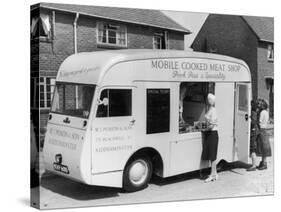 Mobile Cooked Meat Shop of W J Poxon and Sons Kidderminster Specialising in Pork Pies-null-Stretched Canvas