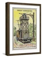 Mobile Platform for Repairing Overhead Power Lines on Tramways-null-Framed Giclee Print