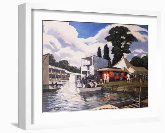 Mobile Post Office, Henley-Adrian Hill-Framed Art Print