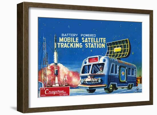 Mobile Satellite Tracking Station-null-Framed Art Print