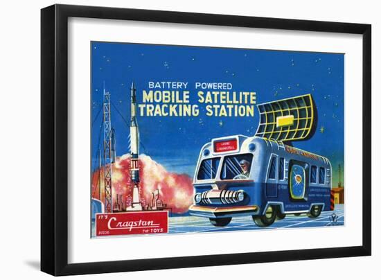 Mobile Satellite Tracking Station-null-Framed Art Print