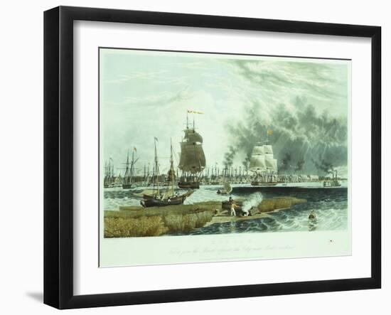 Mobile, Taken from the Marsh Opposite the City Near Pinto's Residence-John Bachman-Framed Giclee Print