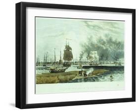 Mobile, Taken from the Marsh Opposite the City Near Pinto's Residence-John Bachman-Framed Giclee Print