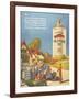 Mobiloil Gas Stations Day Trips, USA, 1920-null-Framed Giclee Print