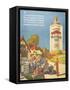 Mobiloil Gas Stations Day Trips, USA, 1920-null-Framed Stretched Canvas