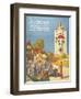 Mobiloil Gas Stations Day Trips, USA, 1920-null-Framed Giclee Print