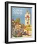 Mobiloil Gas Stations Day Trips, USA, 1920-null-Framed Giclee Print