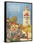 Mobiloil Gas Stations Day Trips, USA, 1920-null-Framed Stretched Canvas