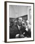 Mobster Frank Costello Testifying before the Us Senate-null-Framed Premium Photographic Print